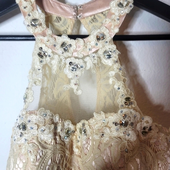 Dancing Queen Whimsical Romantic Lace & Tulle  Embroidered Dress Size XS - Picture 5 of 12